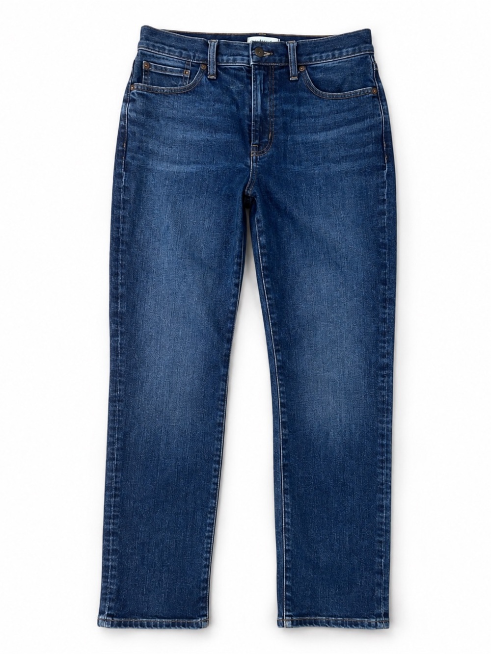 Madewell The Mid-Rise Perfect Vintage Jeans Size 27 Blue Straight Leg Denim